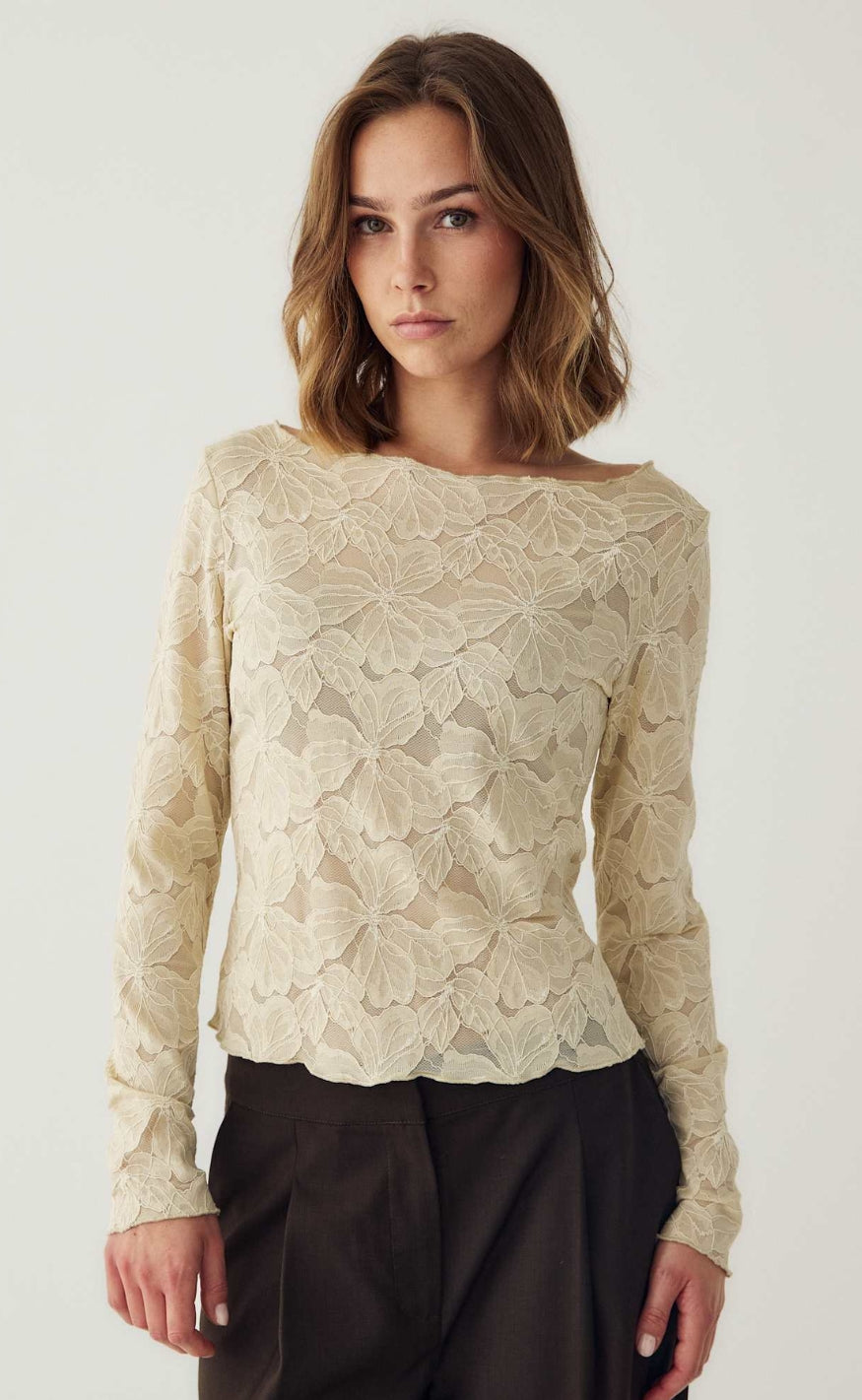 Noella Top - Mackinley - Antique White