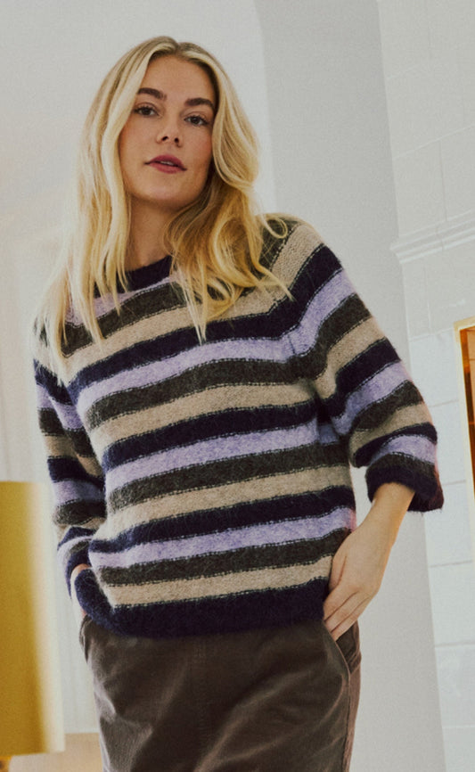 Freequent Strik - Grslulu Stripe - Nightshade Mel w. Iris Mel