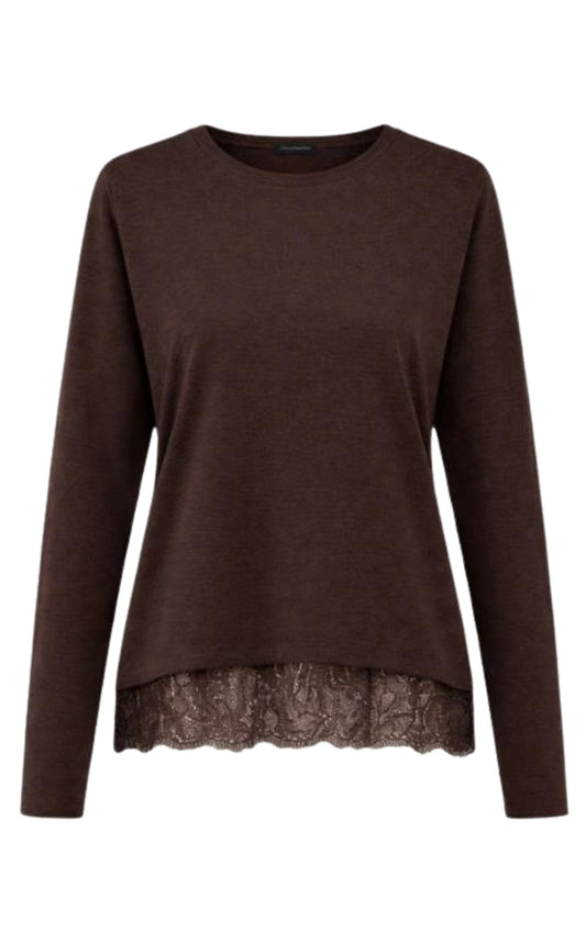 ONLY Bluse - Moster Lace - Chocolate Tone