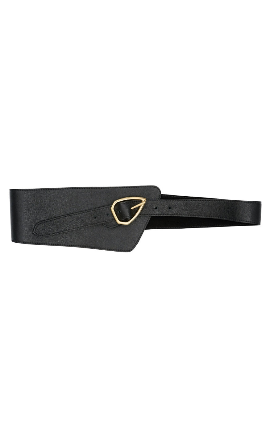 Tim & Simonsen Bælte - Elle Wide - Black/Gold