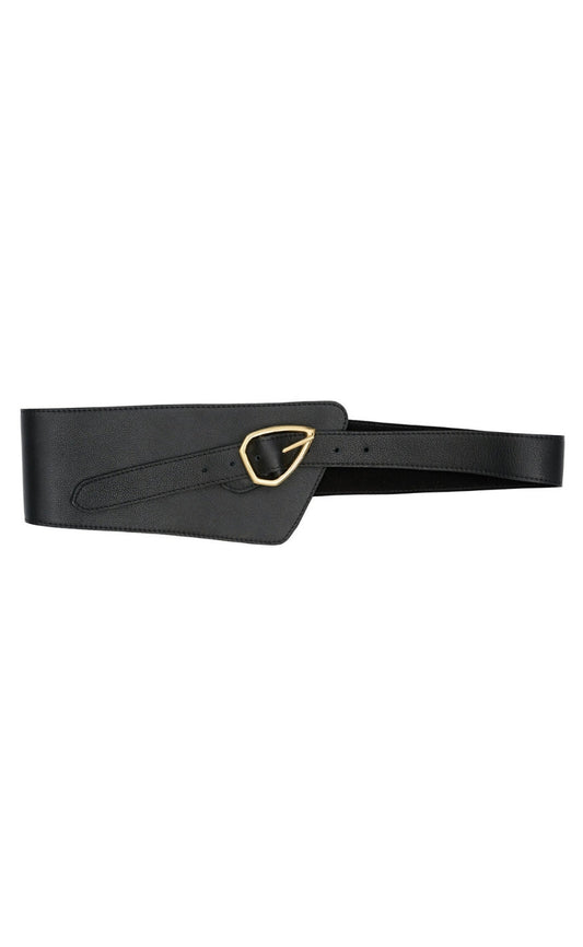 Tim & Simonsen Bælte - Elle Wide - Black/Gold