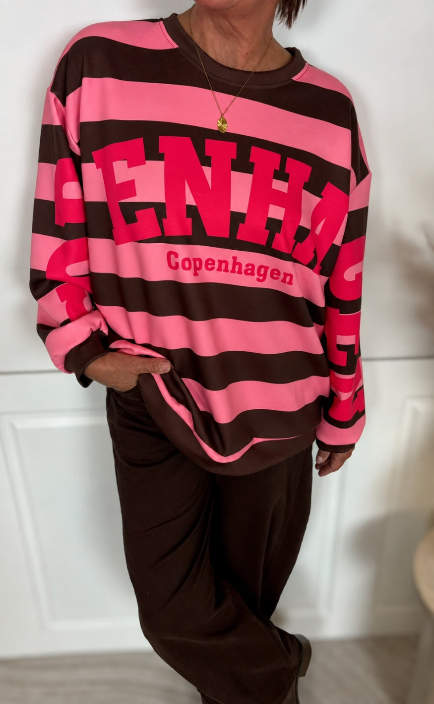 Marta Du Chateau Sweatshirt - Nerina - Moro/Pink