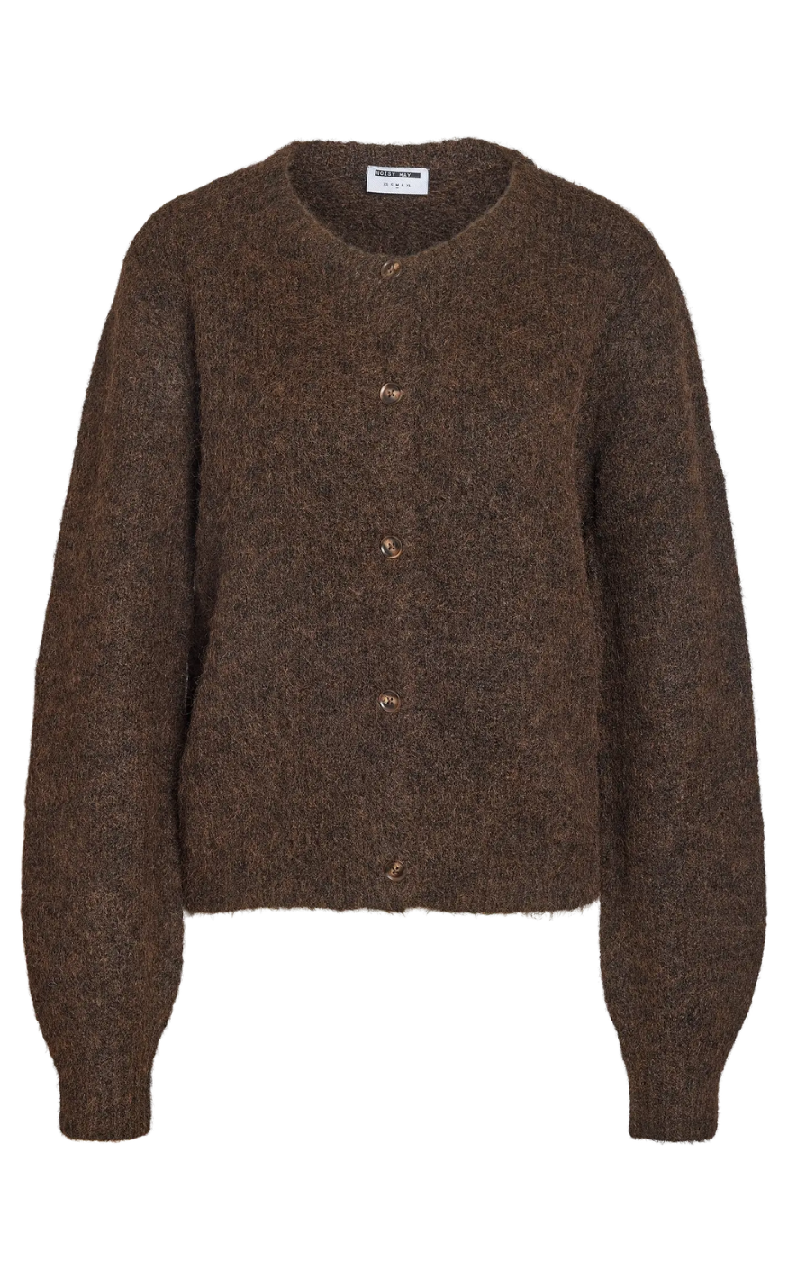 Noisy May Cardigan - Sutton - Chocolate Brown