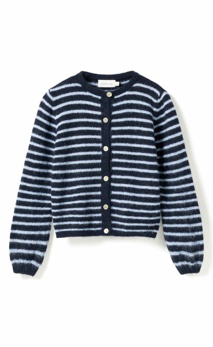 Noella Cardigan - Metrice - Blue Stripe