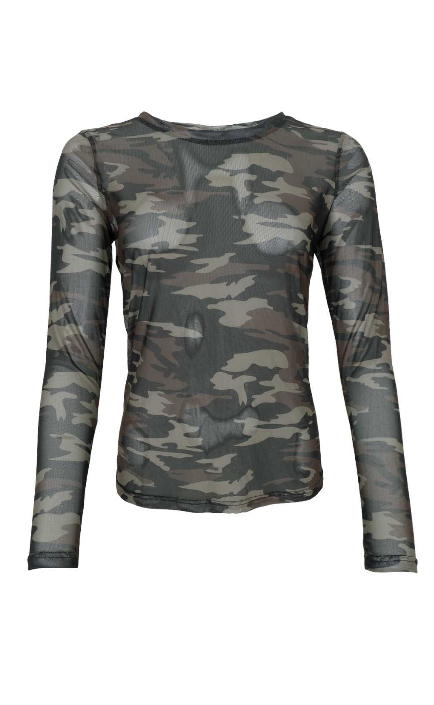 Black Colour Bluse - Kamma - Army
