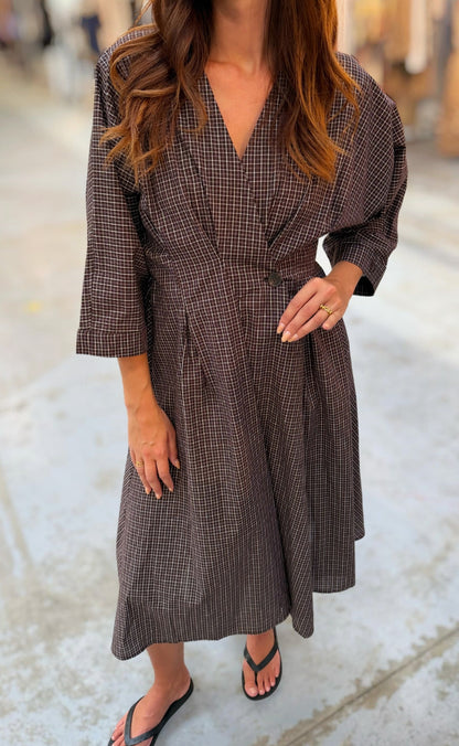 Love & Divine Kjole - Love1602-1 - Brown Check