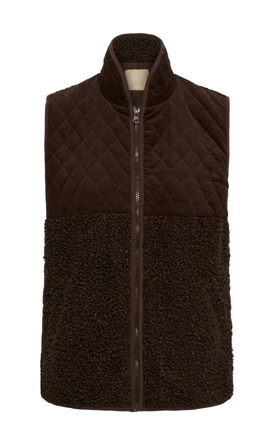Culture Vest - Lenia - Coffee Bean