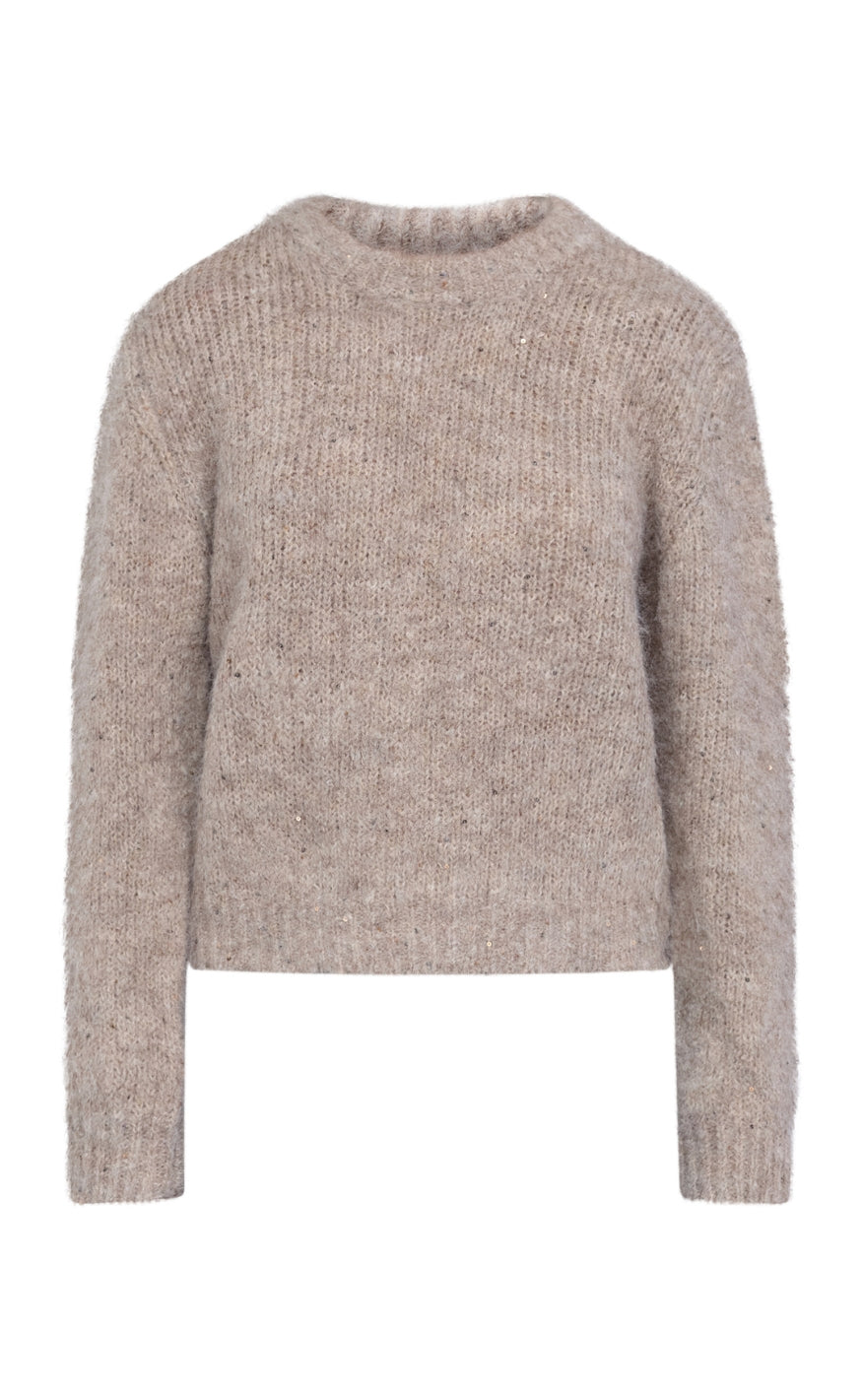 Sisters Point Strik - LESSIE-PU - Beige Glitter