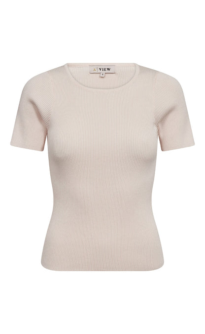 A-View Strik - Rib SS - Pale Rose