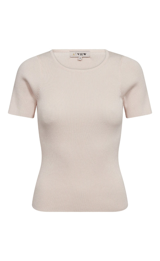 A-View Strik - Rib SS - Pale Rose