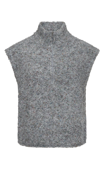 Freequent Vest - Grsnemes - Dark Grey Melange
