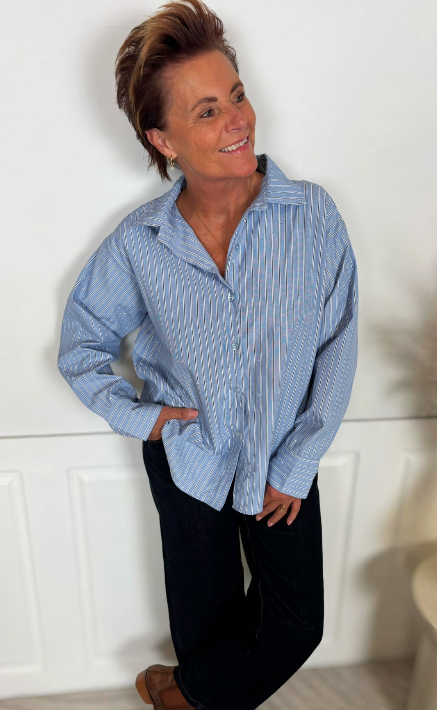 Marta Du Chateau Skjorte - Veloura - Blue Stripe