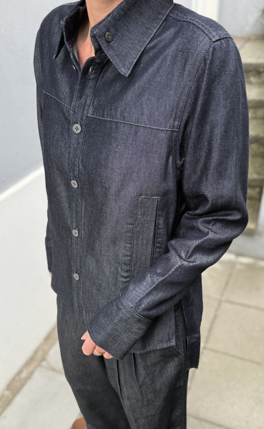 G-STAR Skjorte - Step Hem Pocket Wmn - Rinsed
