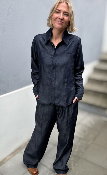 G-STAR Skjorte - Step Hem Pocket Wmn - Rinsed