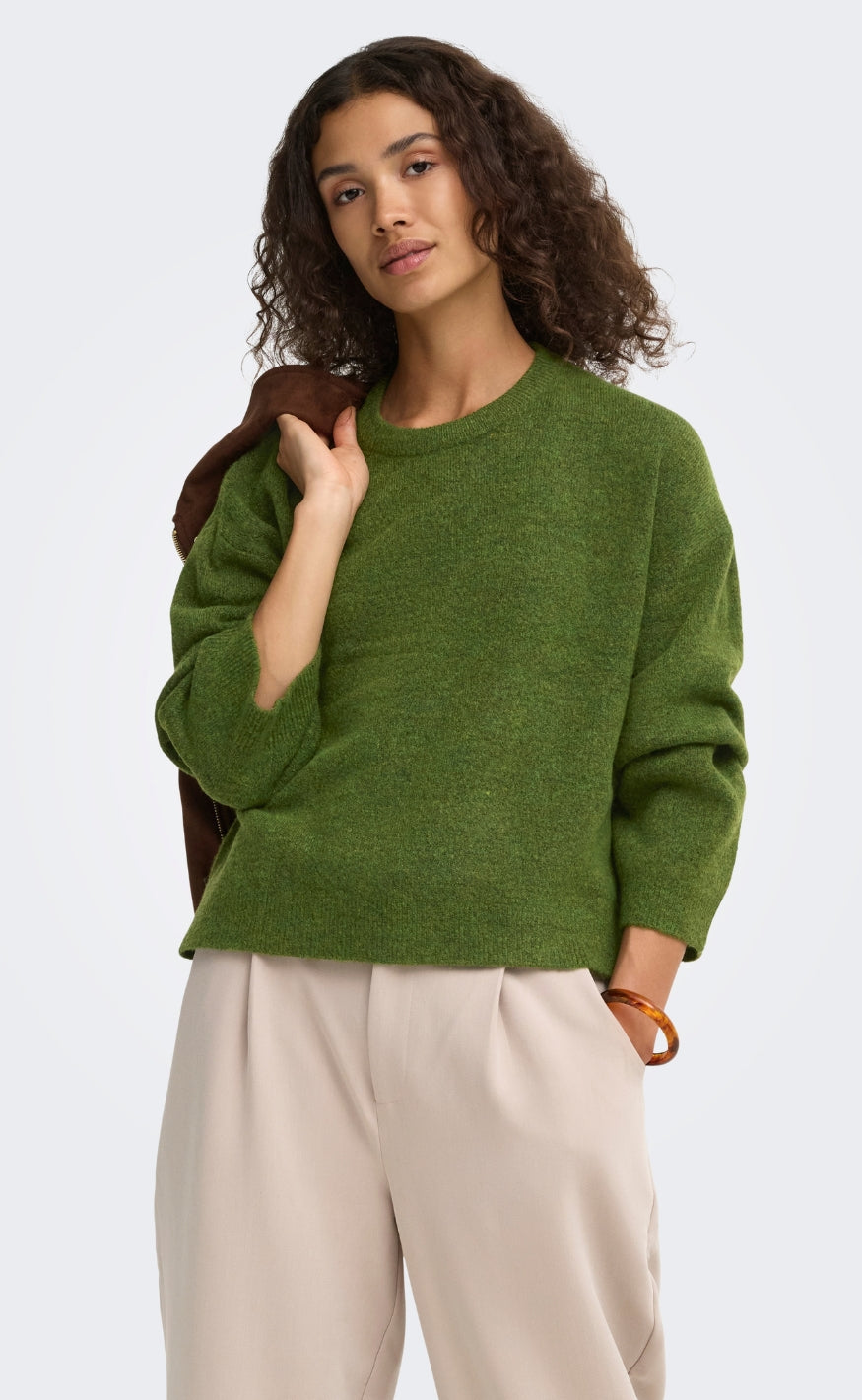 ONLY Strik - Simoni O-neck - Forest Night