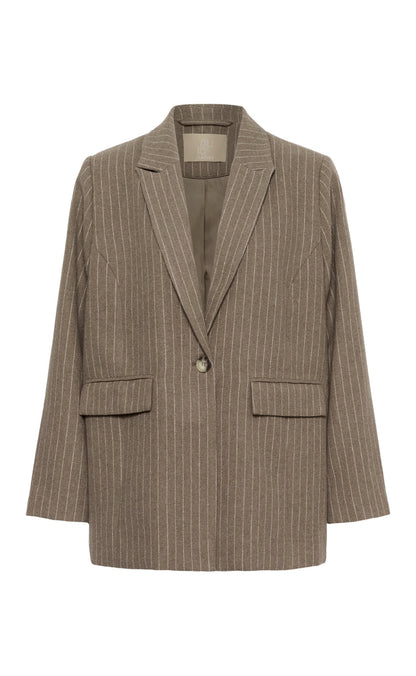 Culture Blazer - Keke - Taupe Stripe