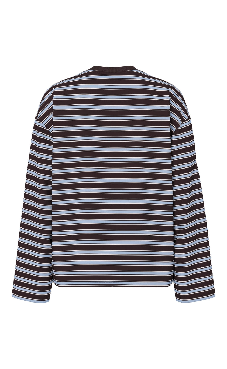 Pieces Bluse - Sadie - Ganache /Cashmere Blue/ Cloud Dancer
