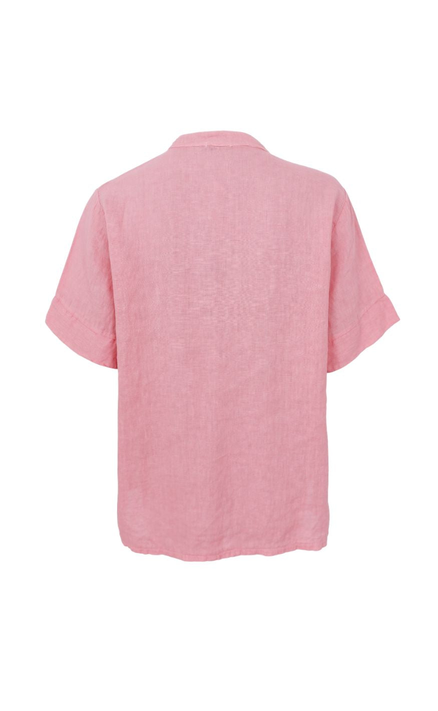 Black Colour Bluse - Linen SS - Candy Rose