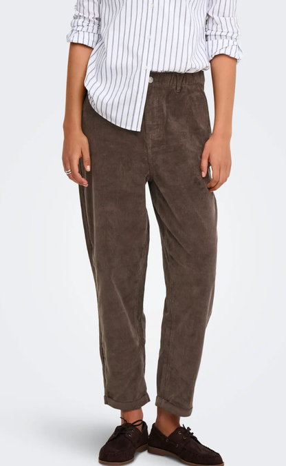 ONLY Bukser - Flora MW Ela - Chocolate Brown