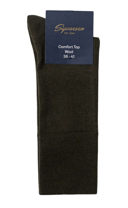 Oroblu Strømper - Fine Wool Comfort Top W - Olive