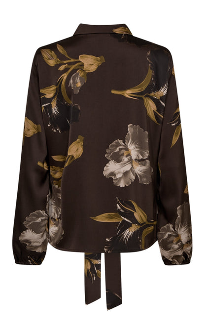 Freequent Bluse - Zila - Mole w. Desert Taupe