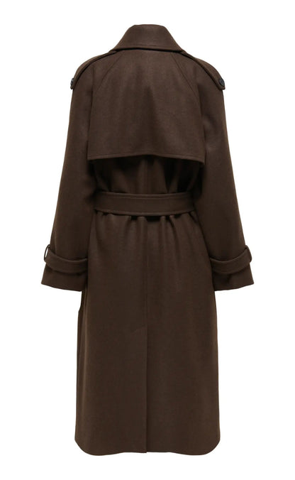 ONLY Frakke - Dear Long - Chocolate Brown Melange