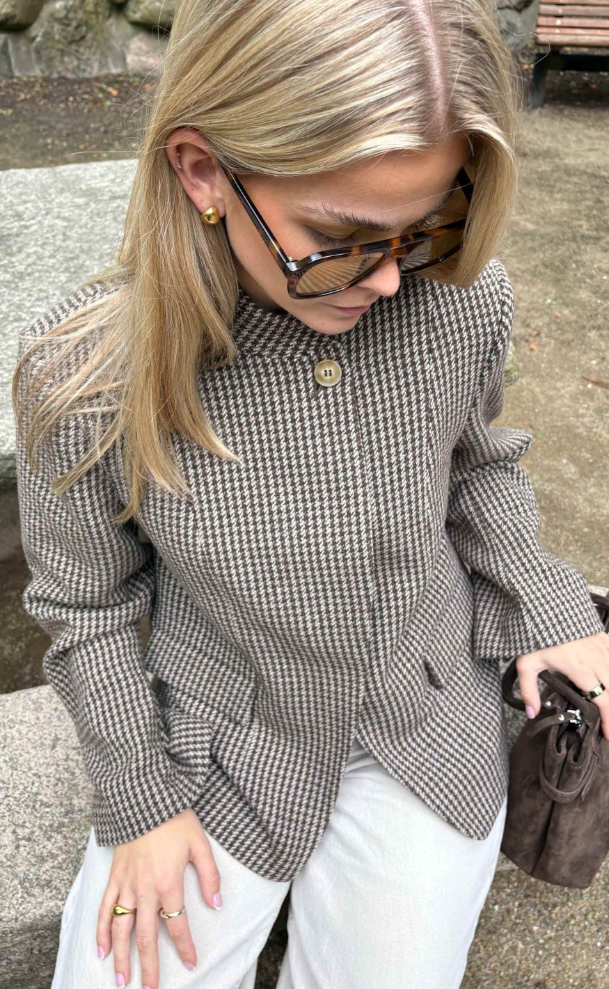 Noella Blazer - Monique - Delphia Brown Check