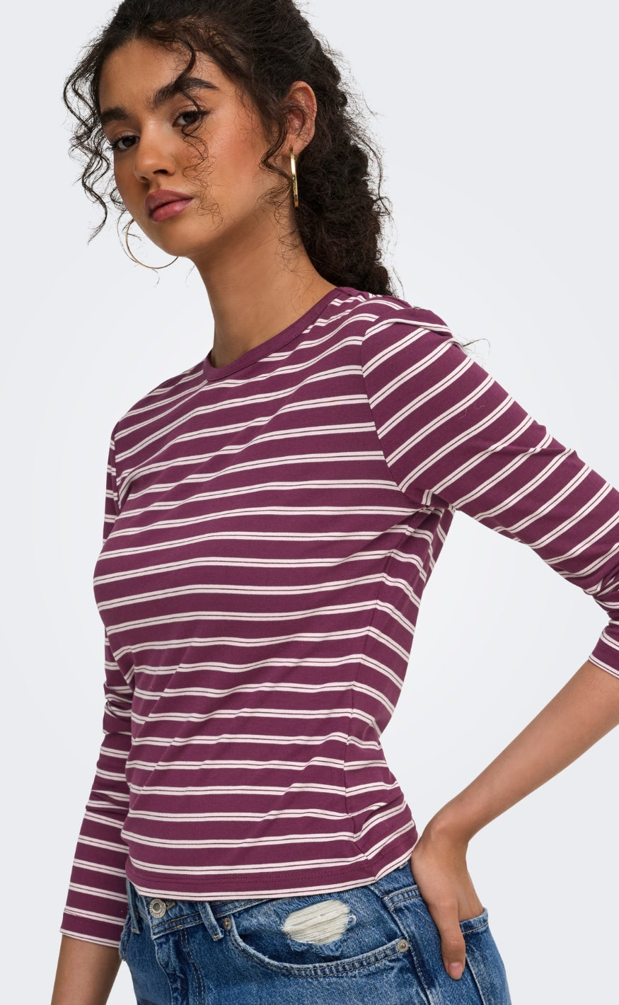 ONLY Bluse - Nina - Fig Pale lilac