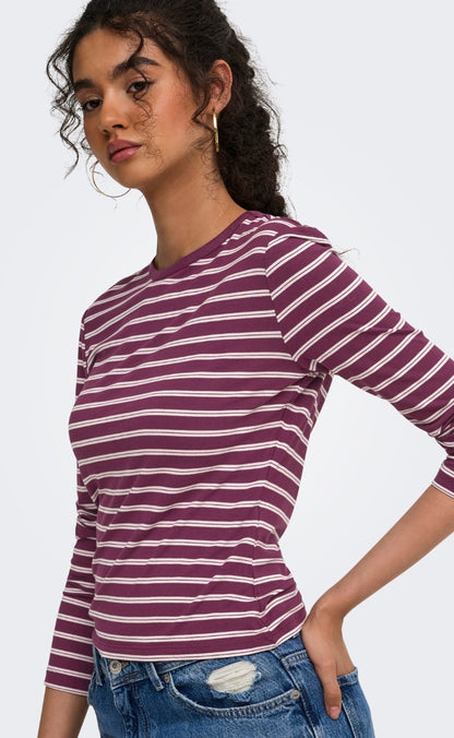 ONLY Bluse - Nina - Fig Pale lilac