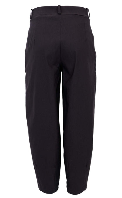 Black Colour Bukser - Beverly Barrel - Black