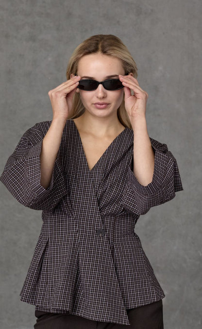 Love & Divine Skjorte - Love1510-1 - Brown Check