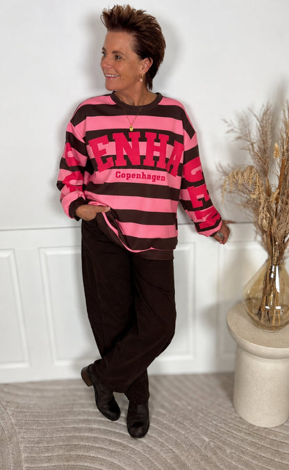 Marta Du Chateau Sweatshirt - Nerina - Moro/Pink
