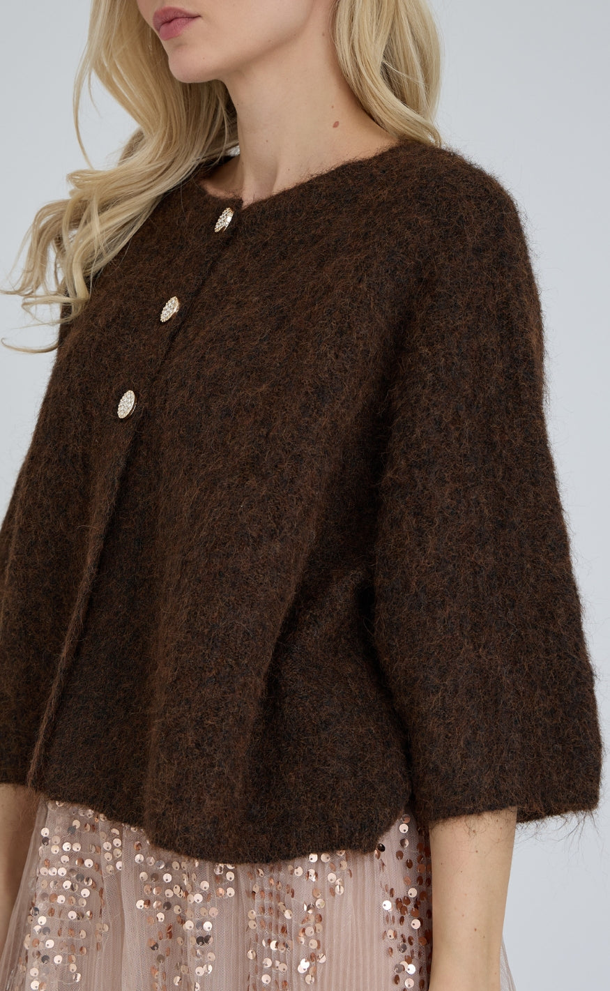A-View Cardigan - Olivia - Dark Brown