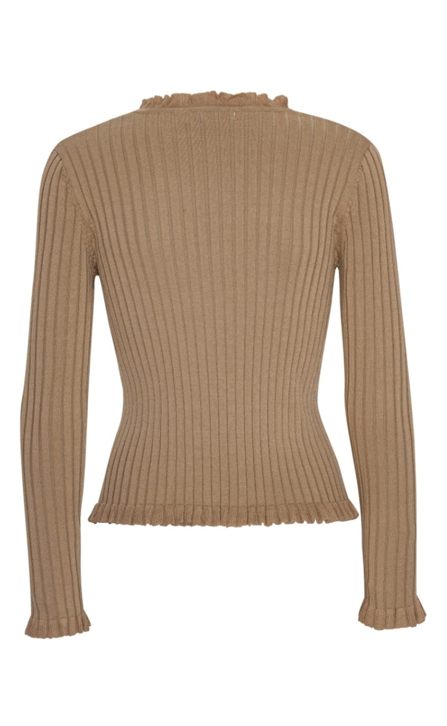 A-View Cardigan - Fabian Tie - Sand