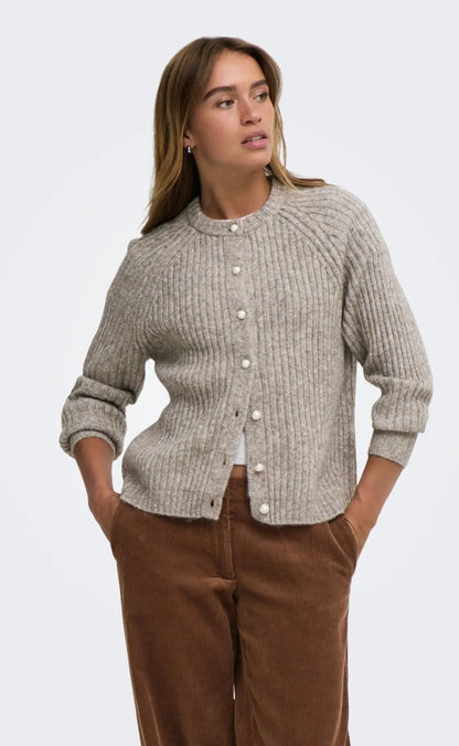 ONLY Cardigan - Kalibu - Silver Mink Melange