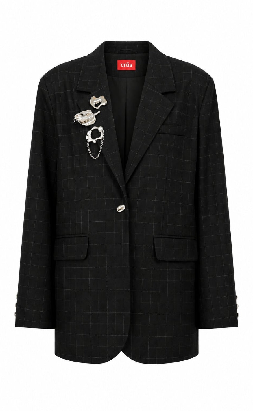 Cras Blazer - Aisha - Dark Grey Check