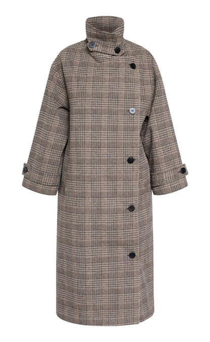 Sisters Point Jakke - DAR-LONG1 - Brown Check