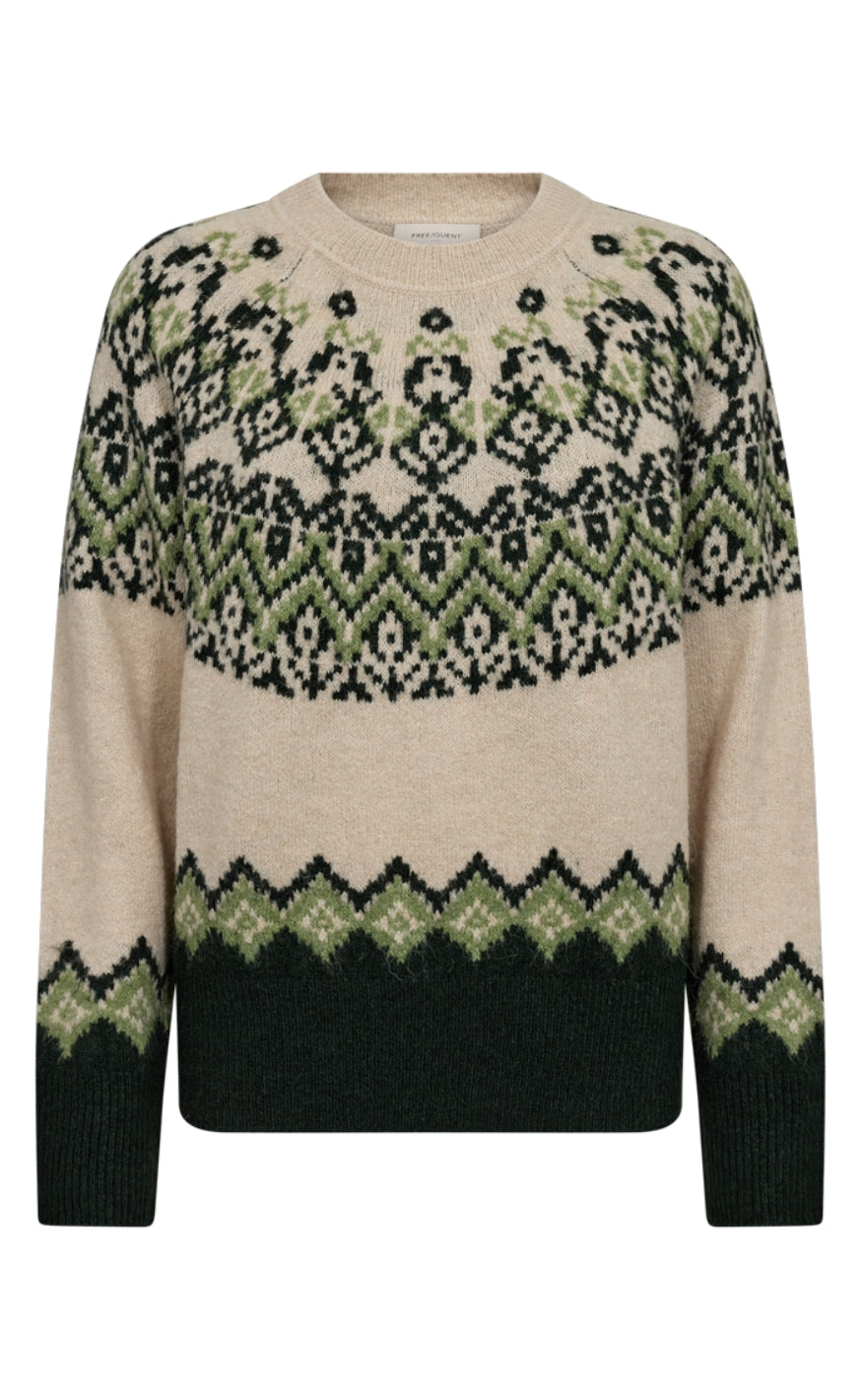 Freequent Pullover - Merla - Moonbeam w. Deep Forest