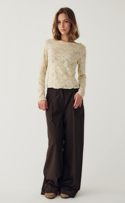 Noella Top - Mackinley - Antique White