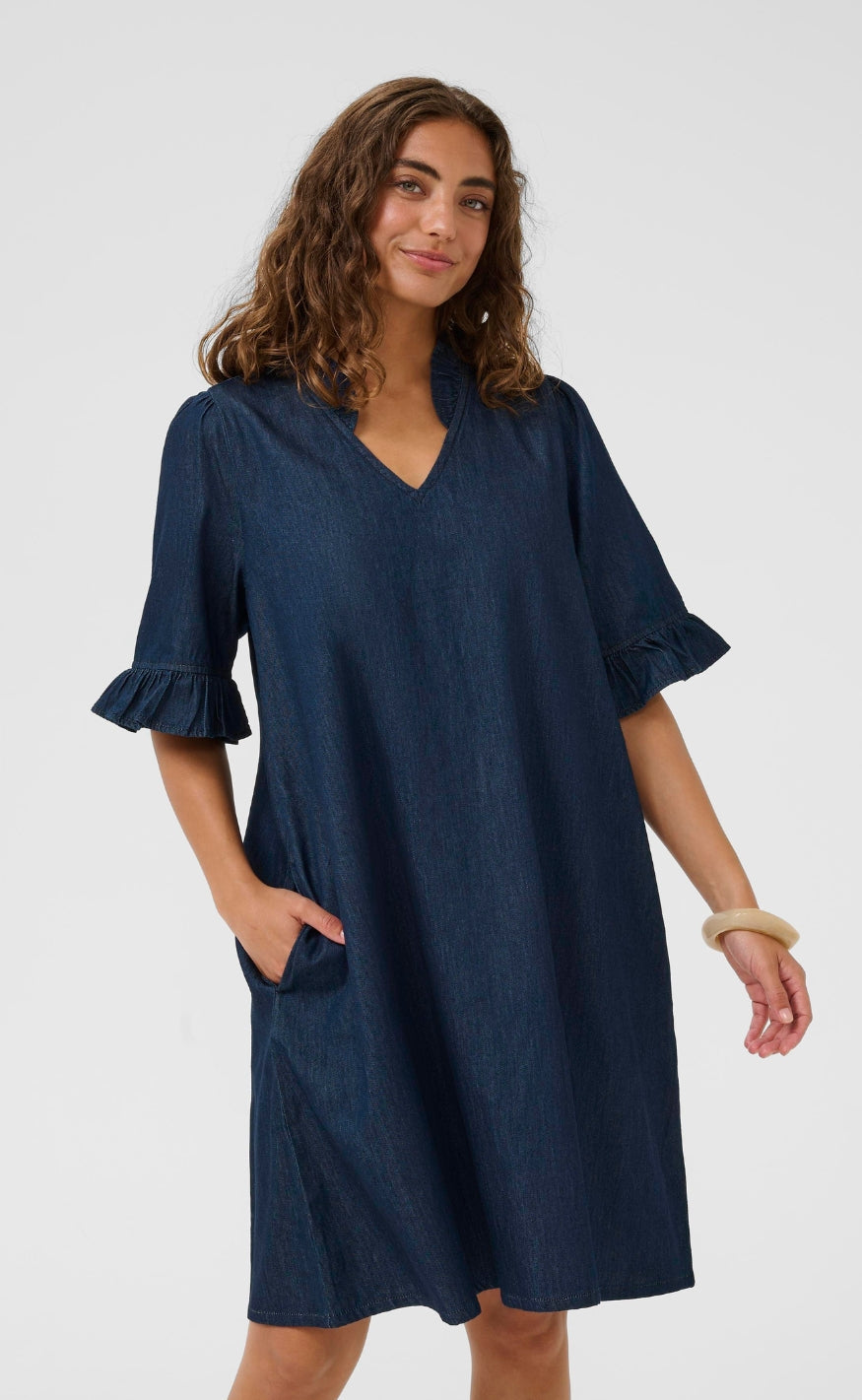 Culture Kjole - Lava Arpa - Rinse Wash