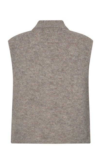 Freequent Vest - Grslulu - Desert Taupe Melange