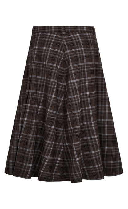 Freequent Nederdel - Kris - Mole w. Chambray Blue