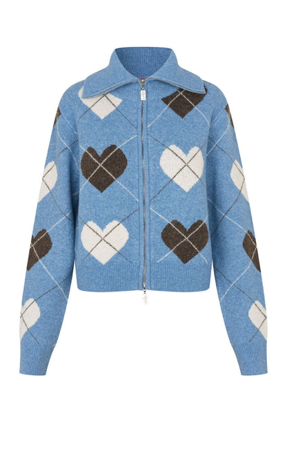 Cras Cardigan - Siri - Blue Hearts