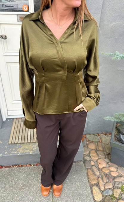 Say INA Copenhagen Bluse - Elowen - Green