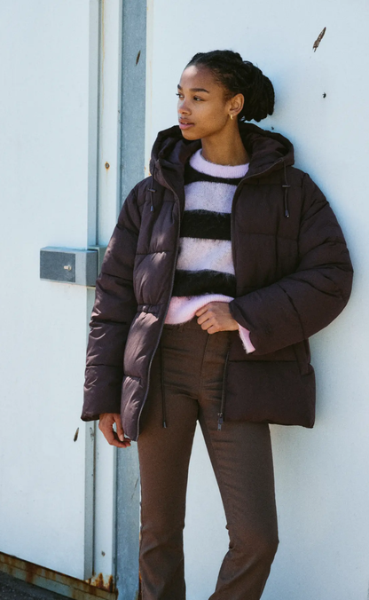 Noisy May Jakke - Rosy Puffer - Chocolate Plum