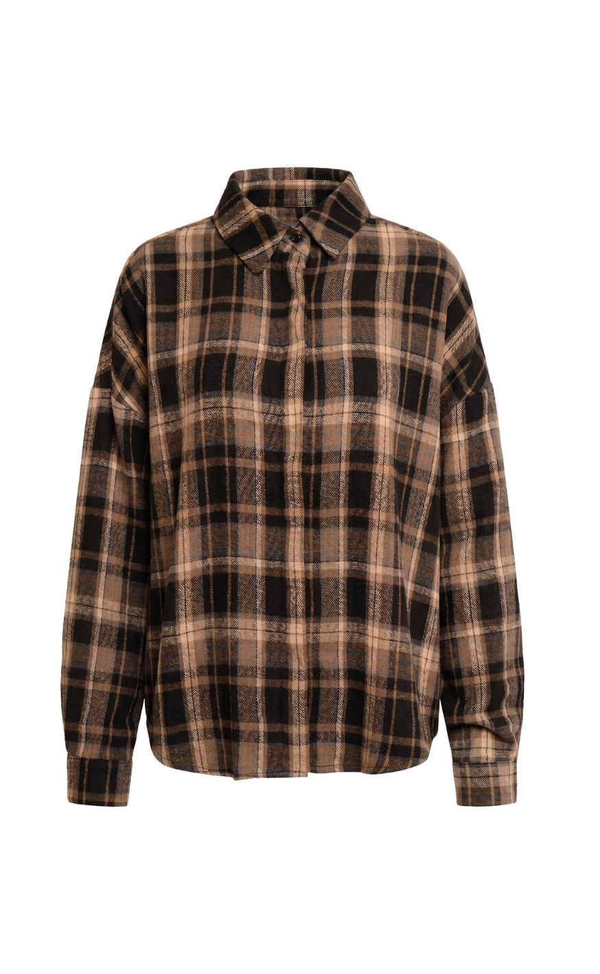 Liberte Skjorte - Siri - Black Creme Check