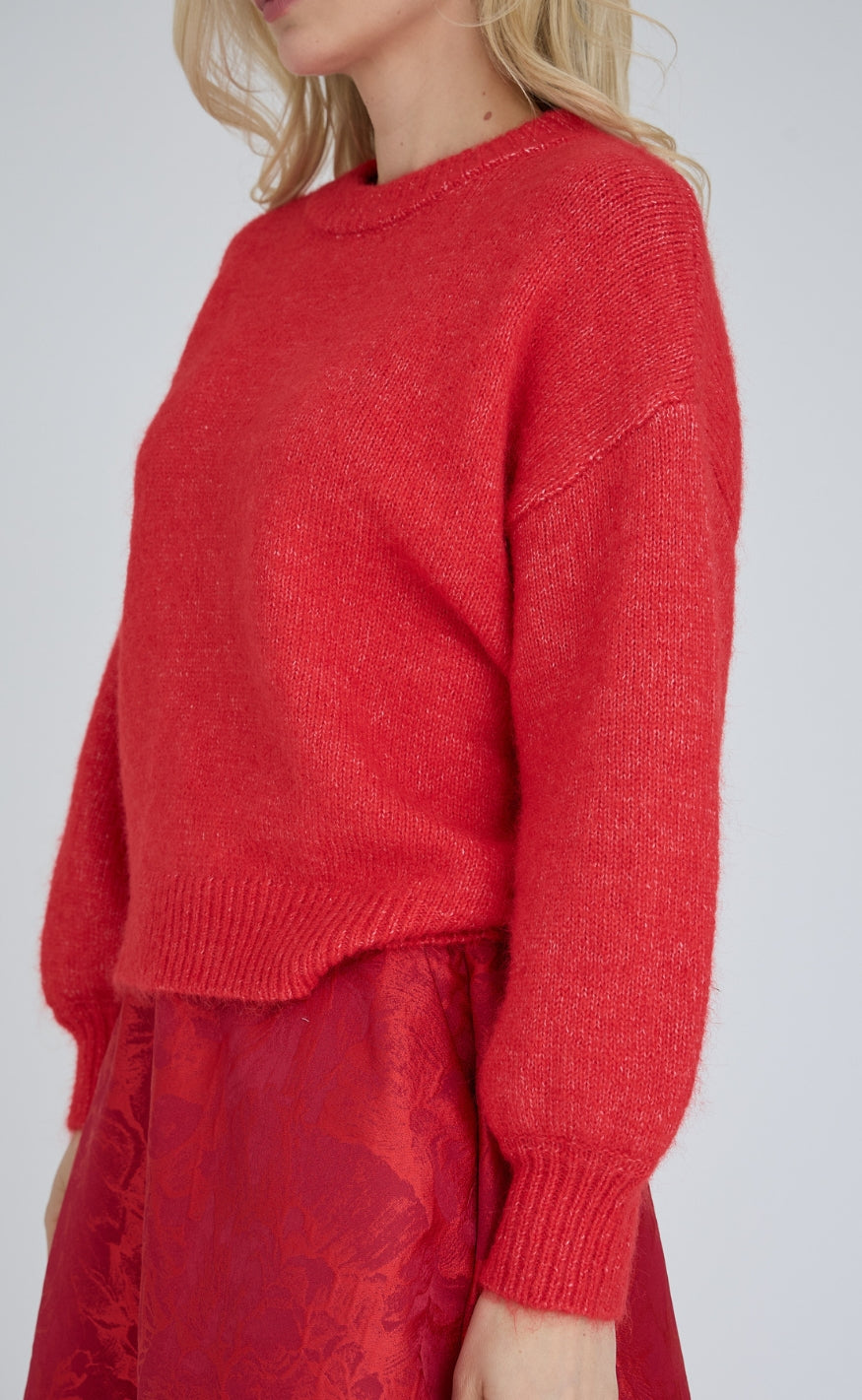 A-View Striktrøje - Else Solid - Red