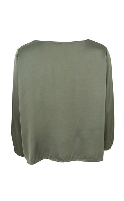Black Colour Bluse - Mabel LS - Army