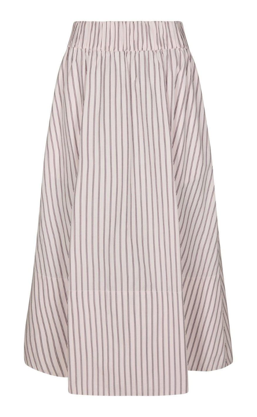 Neo Noir Nederdel - Yara Long Double Stripe - Rose