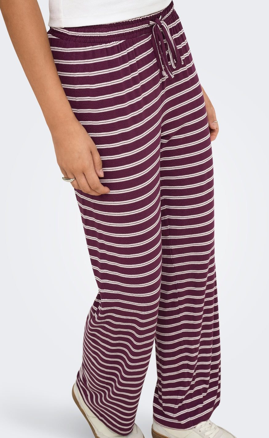 ONLY Bukser - Linina Long - Fig Pale Lilac